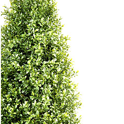 Pegane Plante artificielle haute gamme Spécial extérieur / Buis Topiaire coloris vert - Dim : H.70 x D.40 cm