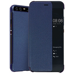 Avizar Etui Huawei P10 Housse Protection Smart View Bleu nuit Fenêtre de Visualisation