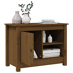 Maison Chic Meuble TV scandinave - Banc TV pour salon Marron miel 70x36,5x52 cm Bois de pin massif -MN29302 pas cher