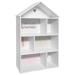 Atmosphera, Createur D'Interieur Etagère maison pour enfant 7 Cases - Rose