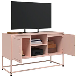 Acheter vidaXL Buffet haut rose 36x39x123 cm acier