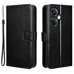 Htdmobiles Housse pour OnePlus Nord CE 3 / CE 3 Lite 5G - etui coque pochette portefeuille + verre trempe - NOIR