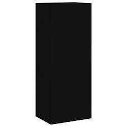 vidaXL Meuble TV mural noir 40,5x30x102 cm bois d'ingénierie