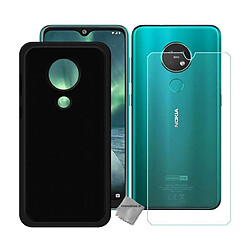 Htdmobiles Coque silicone gel fine pour Nokia 7.2 + verre trempe - NOIR