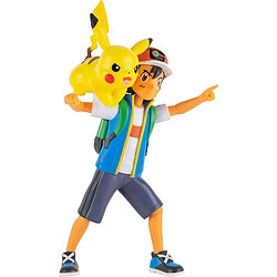 Jazwares Pokémon - Figurines Battle Feature Ash & Pikachu 11 cm