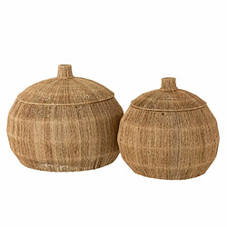 Paris Prix Lot de 2 Paniers en Jute Dantya 55cm Naturel