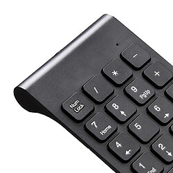 Clavier sans fil 2,4g pavé numérique pavé numérique, petit clavier noir pas cher