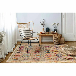 Paris Prix Tapis Tissé à Poils Plats Ethnique Charu Multicolore 120 x 170 cm pas cher