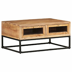 Maison Chic Table basse,Table Console Table d'appoint, Table pour salon 90x60x40 cm Bois d'acacia massif -MN29548