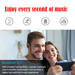 Bluetooth 5.0 sans fil Hi-Fi Sound Écouteur mains libres Bluetooth étanche pas cher