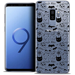 Caseink Coque Housse Etui Samsung Galaxy S9+ (6.2 ) [Crystal Gel HD Collection Halloween Design Spooky - Souple - Ultra Fin - Imprimé en France]