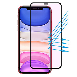 Wewoo Film de verre trempé Pour iPhone 11 / iPhone XR Chapeau-Prince Pleine Colle 0.26mm 9H 2.5D De Couverture Complète