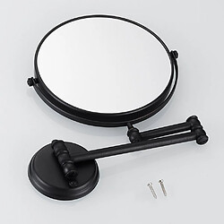 Universal Miroir de maquillage 8 pouces 3 fois agrandissement 360 ° pivotant extensible double face miroir de salle de bains pivotant pas cher