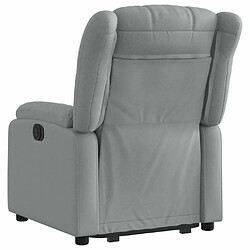 Acheter Maison Chic Fauteuil Relax pour salon, Fauteuil inclinable Gris clair Tissu -GKD58056