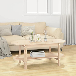 ComfortXL Table Basse 110x55x45 Cm Bois Massif De Pin