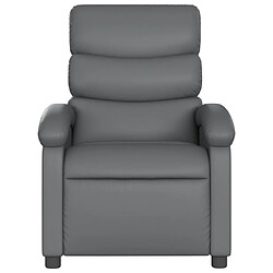 Avis vidaXL Fauteuil de massage inclinable Gris Similicuir