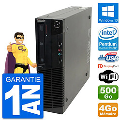 PC Lenovo ThinkCentre M82 SFF Intel G630 RAM 4Go Disque 500Go Windows 10 Wifi - Occasion