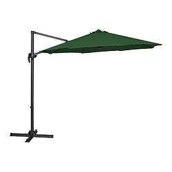 Helloshop26 Parasol déporté - vert - rond - diamètre 300 cm - inclinable et pivotant 14_0007593