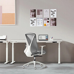 Siège de bureau / Siège pivotant PAPIL PRO tissu/tissu maille gris hjh OFFICE pas cher