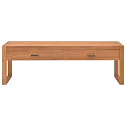 vidaXL Meuble TV 120x40x45 cm Bois de teck solide