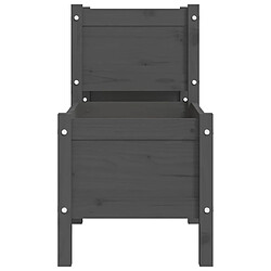 Acheter vidaXL Jardinière Gris 178,5x44x75 cm Bois massif de pin