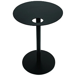 Avis Alterego Table d'appoint ovale 'MASA' en métal noir