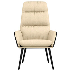 Avis Maison Chic Chaise de relaxation | Fauteuil relax Crème Tissu -GKD65157