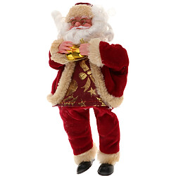 Avis poupée santa claus jouet flanelle santa figurine ornement rouge