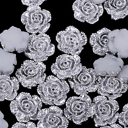 Acheter 50 Pièces Perles Fleur Pétale en Résine Boutons Flatback Décor Artisanat Bijoux Vêtements DIY