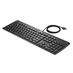 HP 803181-031 USB QWERTY Anglais britannique Noir clavier - claviers (Standard, Avec fil, USB, Clavier mécanique, QWERTY, Noir)