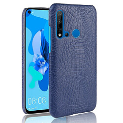 Wewoo Coque PC + PU antichoc à texture de crocodile pour Huawei P20 lite 2019 / Huawei nova 5i bleu