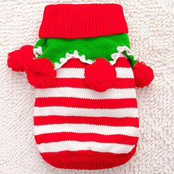 Avis Animal De Compagnie Chien Chat Vêtements Noël Manteau Pull Tricoté Vêtements De Coton Ouaté Rouge M