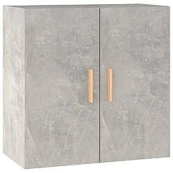 vidaXL Armoire murale Gris béton 60x30x60 cm Bois d'ingénierie