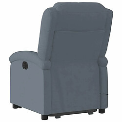 Acheter Maison Chic Fauteuil Relax pour salon, Fauteuil de massage inclinable Gris foncé Velours -GKD61971