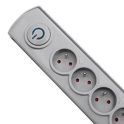 Surge protector 5 sockets 1.8m gray