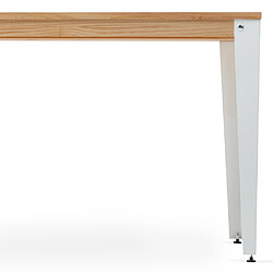 Acheter Ds Meubles Table bureau Lunds avec 3 compartiments 120x60x74cm Blanc-Naturel