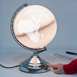 Totalcadeau Lampe planète terre globe terrestre planisphere lumineux