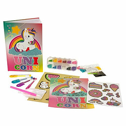 DIAMANTINY-90006 Diamant-Nice Group Crystal Art Diamond Painting Kit avec Agenda Licorne à décorer et Personnaliser avec Pierres précieuses 3D-90006, 90006, Multicolore