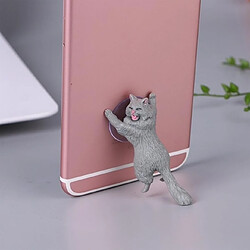 Wewoo Support à smartphone pour chat mignon60 PCS Sucker Design Gris