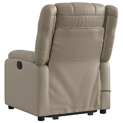 Acheter vidaXL Fauteuil inclinable de massage Cappuccino Similicuir