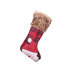 C328 Christmas Christmas Christmas Claid Old Homme Chaussettes Sac cadeau Arbre de Noël Cheminée Pendentif Sac de Noël Sac de bonbons pour la fête de Noël