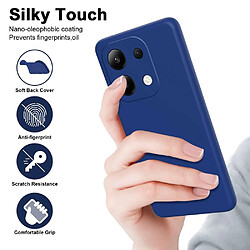 Avis Htdmobiles Coque pour Xiaomi Redmi Note 13 4G - housse etui silicone gel fine + verre trempe - BLEU FONCE