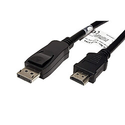 Avis Value 11.99.5784 câble vidéo et adaptateur 10 m DisplayPort Noir (VALUE DisplayPort to HDMI 10M)