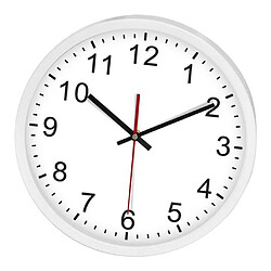 Acheter Horloge Murale Silencieuse Non-ticking Horloges Rondes à Piles De 12 Pouces, Blanc