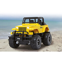 Avis Jamara 405124 Jeep Wrangler Rubicon 1:18 2,4 GHz - Pneus en Caoutchouc réglable, véhicule Jaune