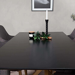 Acheter Venture Home Table de repas 90 x 180 cm Piazza noir, marron.