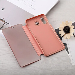 Acheter Wewoo Coque Étui à rabat en cuir pour miroir Galaxy A8 Star avec support or rose