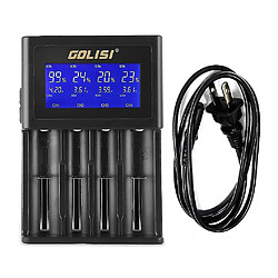 Avis Universal Golisi 4 Slots Smart LCD Chargeur de batterie rechargeable pour AA & AAA NI-MH NI-CD