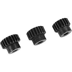 4 Pièces Pignons 18T 19T 20T 21T 48DP 3,175mm Pignon de Module d’Engrenage d’Arbre pour Moteur Brushless 1 :10 1/10 RC Monster/Buggy/Truck, Couleur Noire