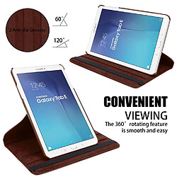 Cadorabo Coque Samsung Galaxy Tab E (9.6 Zoll) Etui en Marron pas cher